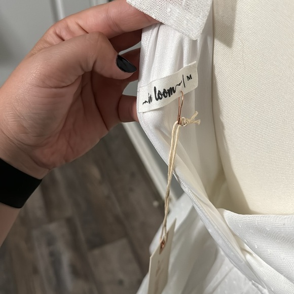 Tessa Tiered Tulle Tank Dress- White- Medium - Picture 10 of 10